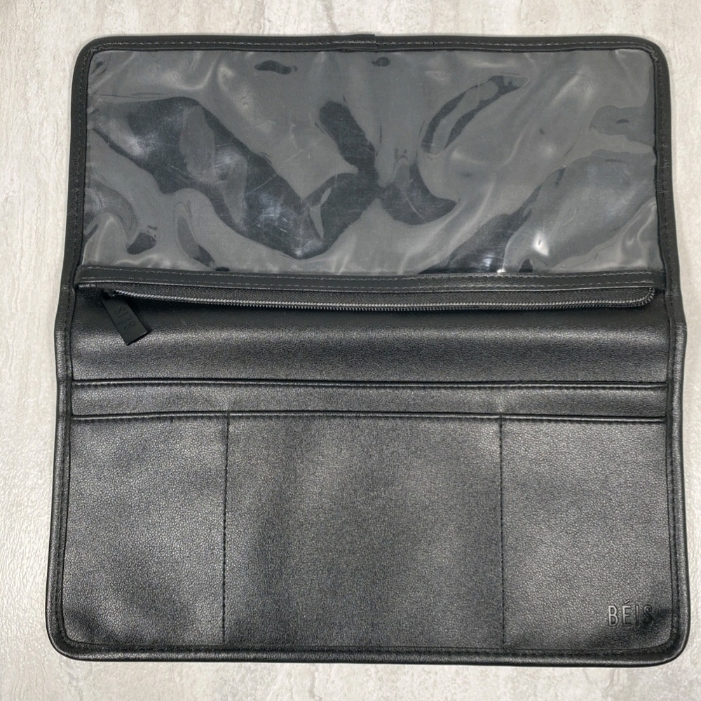 Black Leather BEIS travel Organzier.